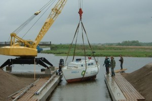 „Miglai“ Miniją pasiekti padėjo ir naujasis kranas. 0045